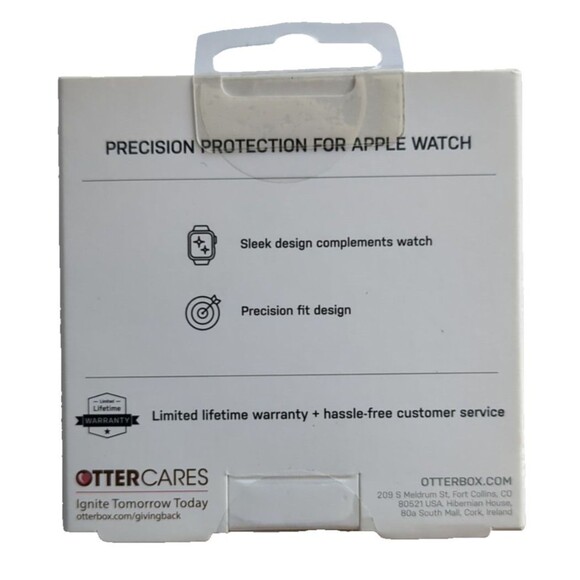 NEW Otterbox Aura Edge Apple Watch Protector 41mm Series 7 Series 8 Black - Picture 5 of 5